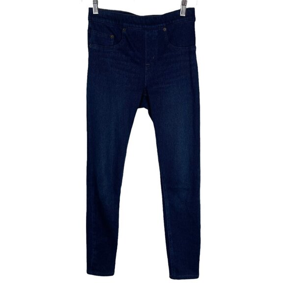 Spanx Ready To Wow Cropped Denim Leggings Blue Stretch Jegging Size S - Picture 2 of 11